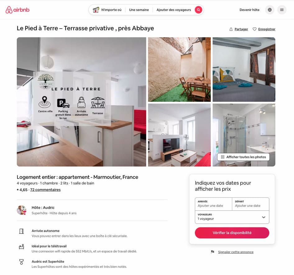 Exemple annonce Airbnb Strasbourg réussie avec photo professionnelle - Golden Tree Conciergerie